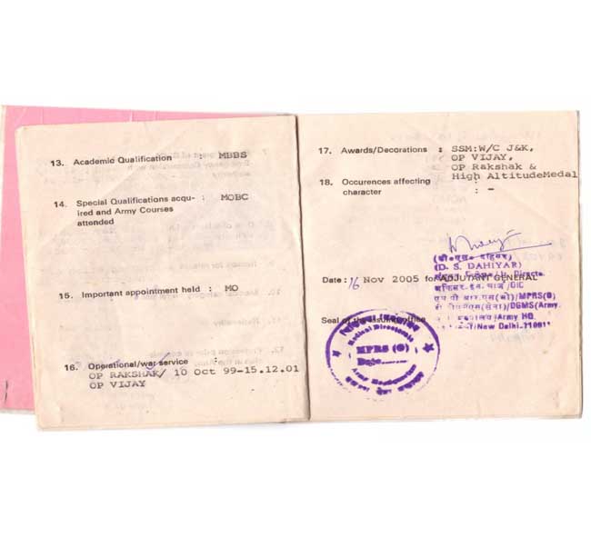 Kargil War - Awarded 3