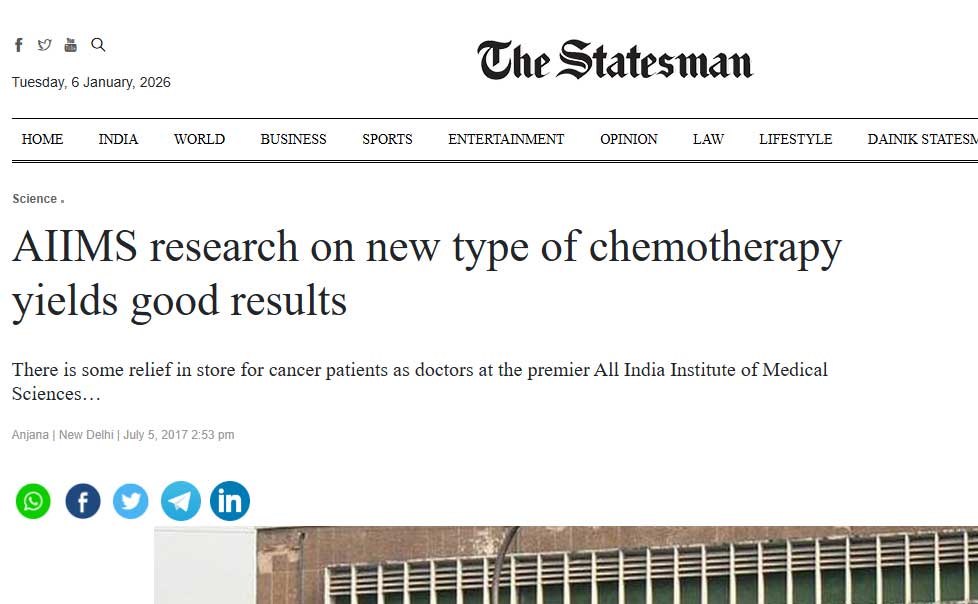 The Statesman Dr. MD Ray