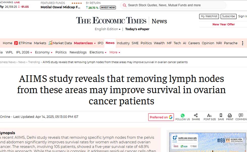 The Economic Times Dr. MD Ray